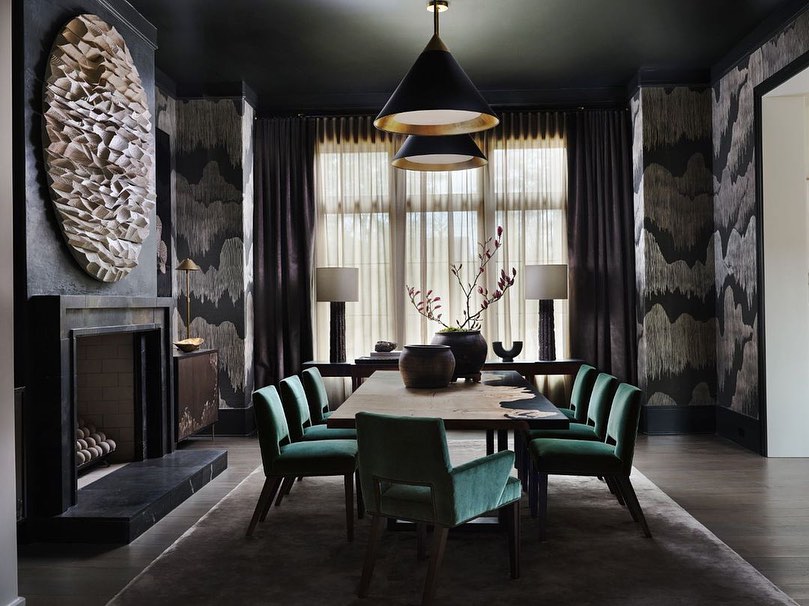 Venetian Plaster Dining Room